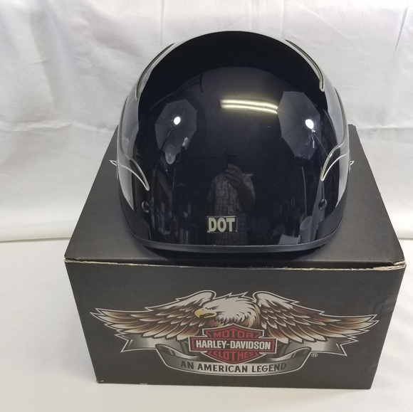 *NEW* Harley Davidson Motorcycle Helmet (M) Black - Picture 3 of 8